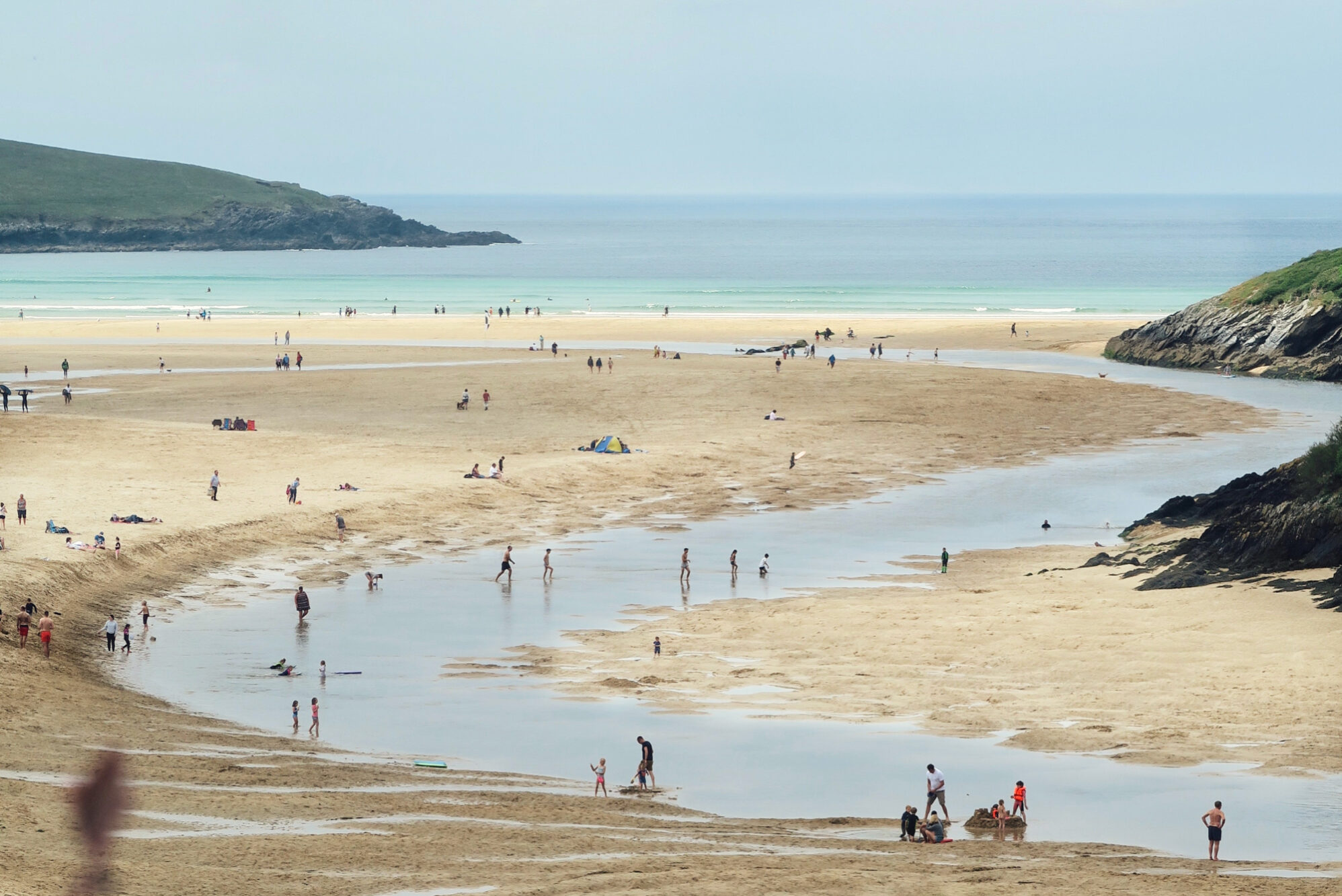 Crantock Beach, einer der schönsten Strände Cornwalls.